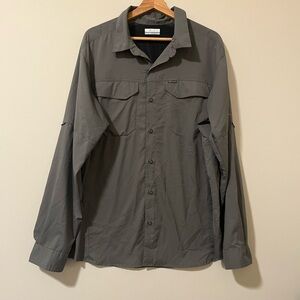 Columbia Men's Charcoal Button-Up Jacket